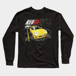 FD3S VS AE86 NIGHT TOUGE DRIFTING Long Sleeve T-Shirt